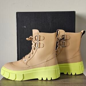 Sorel Women's Caribou Lace WP Chelsea Boots Size 8 Canoe/Tippet 2048431 NWT